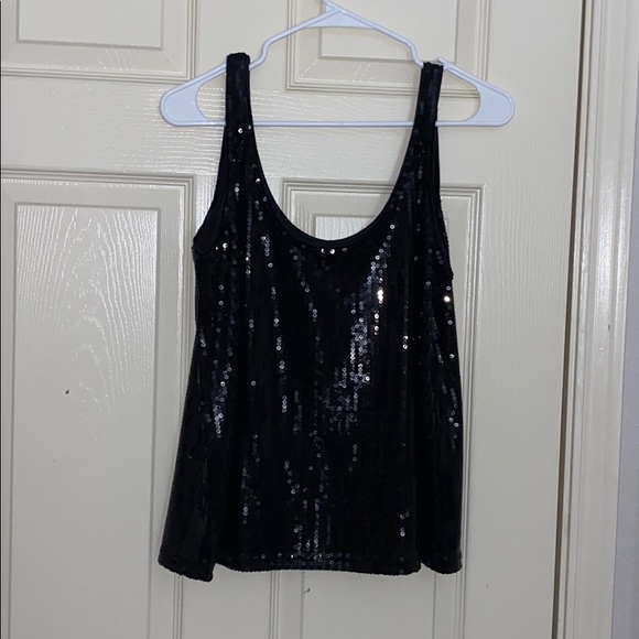 H&M Black Sequin Tank Top - Picture 2 of 3